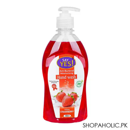 Say Yes Fresh Strawberry Anti-Bacterial Moisturizing Hand Wash, 400ml - Main Image