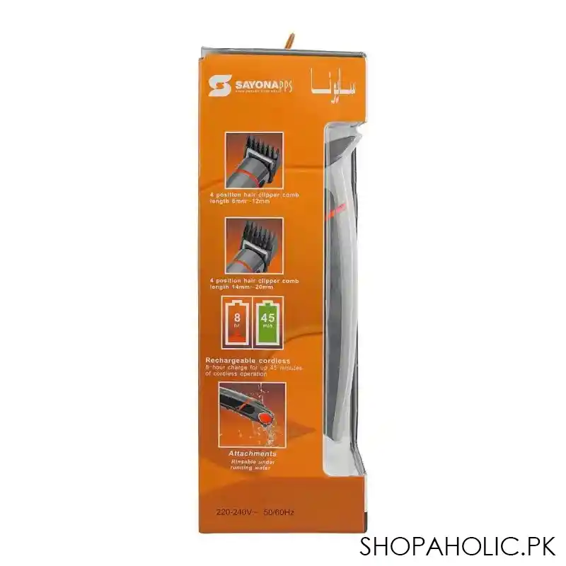 sayona 6 in 1 shaver, maximum precision, su 9017 image4