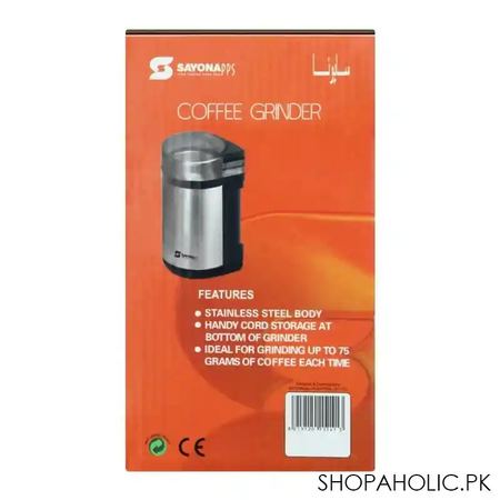 sayona coffee grinder, 180w, scg 222 image4