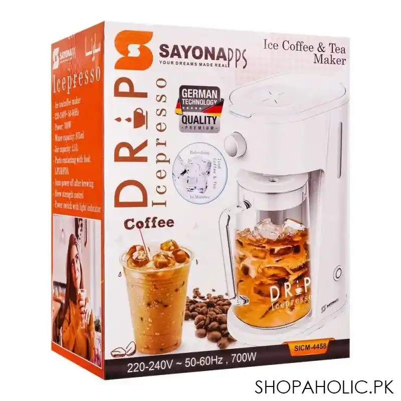 sayona drip icepresso ice cream & tea maker, sicm 4458 image2