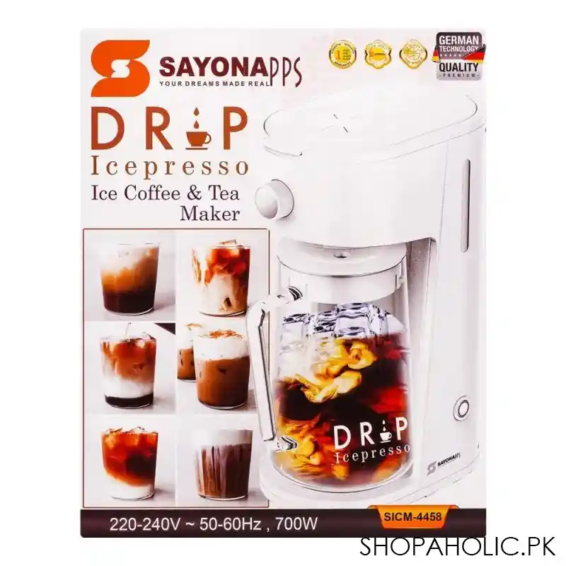 sayona drip icepresso ice cream & tea maker, sicm 4458 image3
