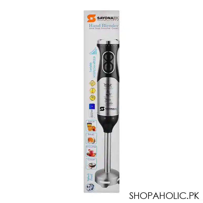 Sayona Hand Blender, 800W, SB-4559 - Image 2