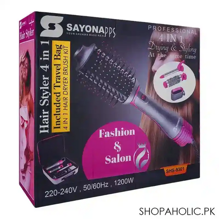 sayona professional 4 in 1 hair styler, 1200w, shs 9301 main image