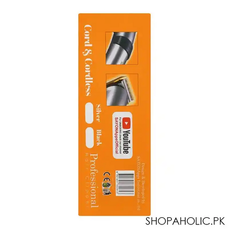 sayona professional hair clipper, 800mah, sy 699 image4