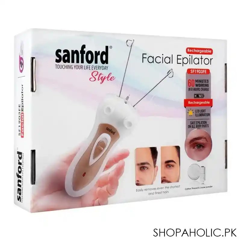 sayona rechargeable facial epilator, sf1903fe image2