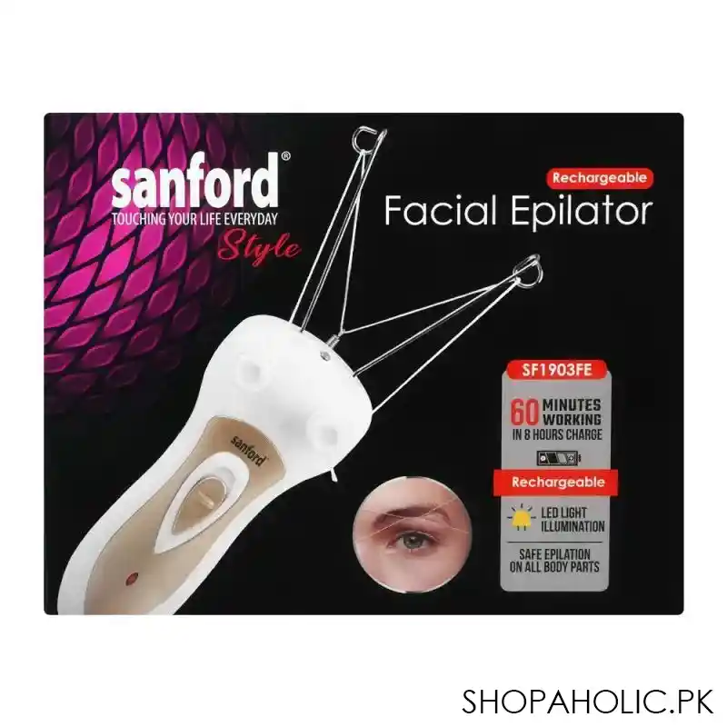 sayona rechargeable facial epilator, sf1903fe image3