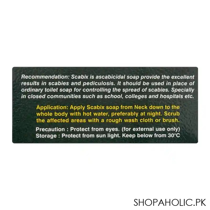 Scabix Soap For For Scabies & Pediculosis, 70g - Image 2