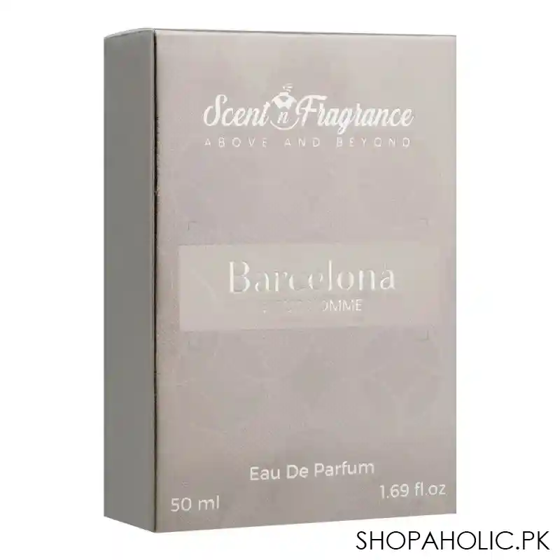 scent n fragrance barcelona pour homme eau de parfum, for men, 50ml main image