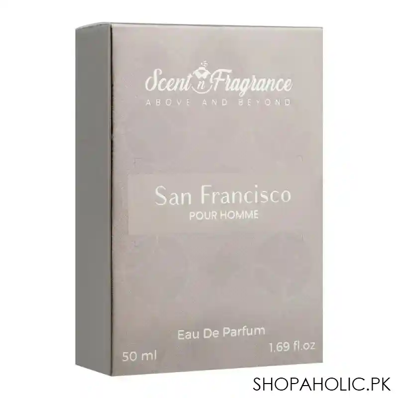 scent n fragrance san francisco pour homme eau de parfum, for men, 50ml main image