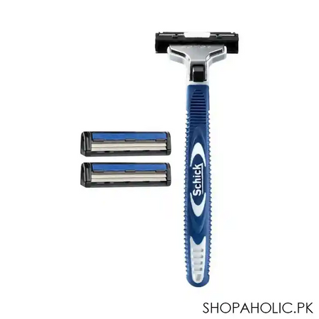 schick exacta 2 system razor + 2 cartridges, sensitive image2