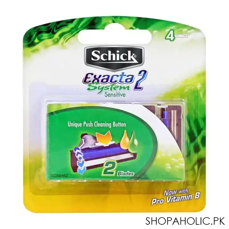 schick exacta 2 system sensitive cartridges, 4 pack main image