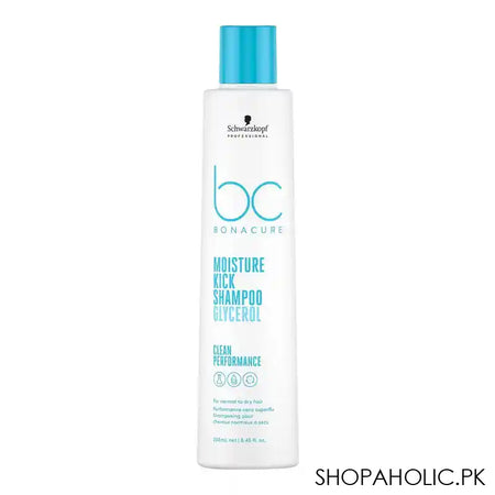 Schwarzkopf BC Bonacure Moisture Kick Glycerol Normal To Dry Hair Shampoo, For Normal To Dry Hair, 250ml - Main Image