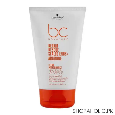 schwarzkopf bc bonacure repair rescue sealed ends arginine, for damaged hair, 75ml main image