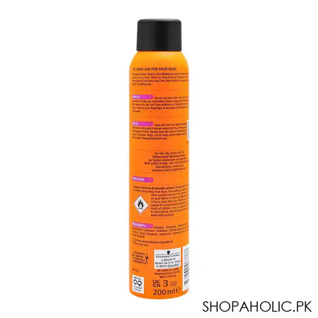 Schwarzkopf Got2b Fresh It Up Extra Texture Dry Shampoo, 200ml - Image 3