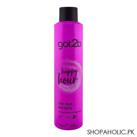 Schwarzkopf Got2b happy Hour 24 Hour Hold Vegan Hair Spray, Level 5, 300ml - Main Image
