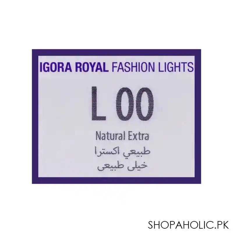 schwarzkopf igora, l 00 natural extra, royal fashion light hair color image5