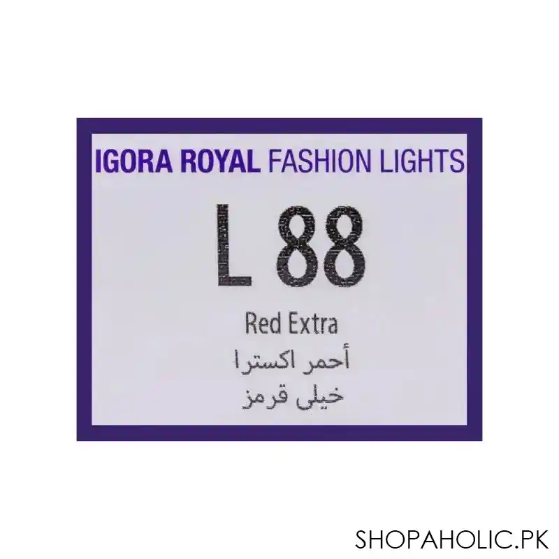 schwarzkopf igora, l 88 red extra, royal fashion light hair color image5
