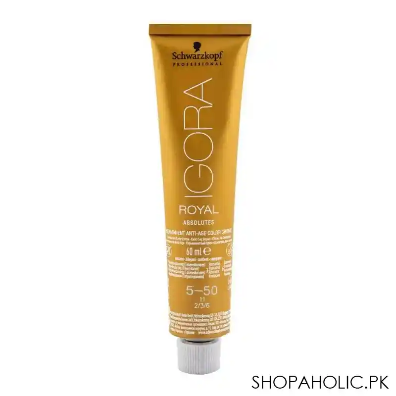 schwarzkopf igora royal absolutes hair color 5 50 light brown gold natural main image