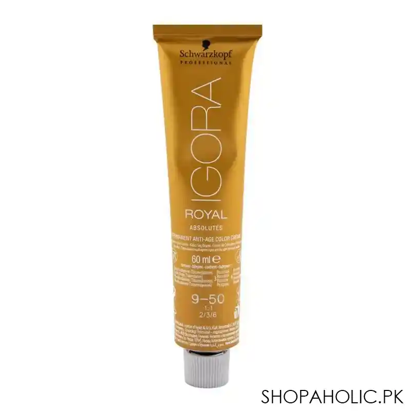 schwarzkopf igora royal absolutes hair color 9 50 extra light blonde gold natural main image