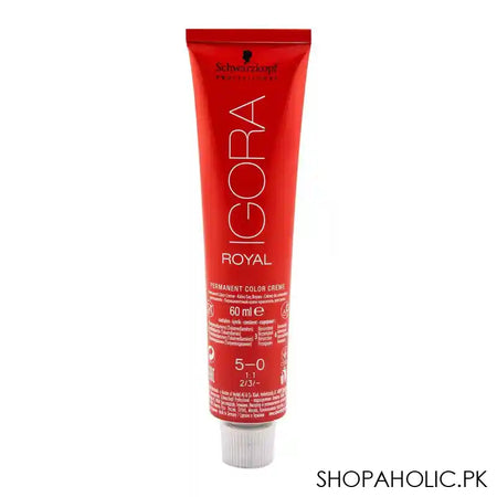 Schwarzkopf Igora Royal Hair Color 5-0 Light Brown - Image 3