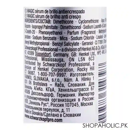 schwarzkopf osis magic anti frizz gloss serum 50ml image3