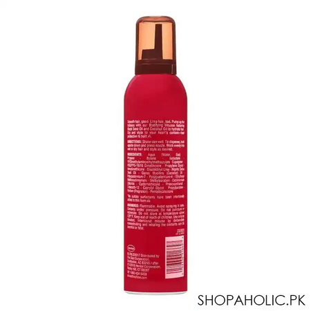 schwarzkopf smooth'n shine bodifying mousse, black seed oil & coconut oil, 255g image2