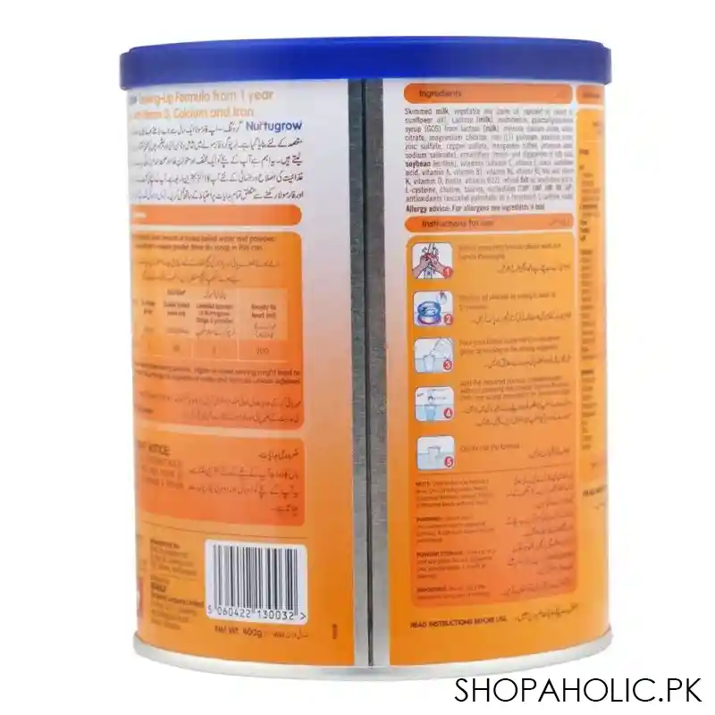 searle nurtugrow growing up formula stage 3, for 1 to 3 years, tin 400g image2