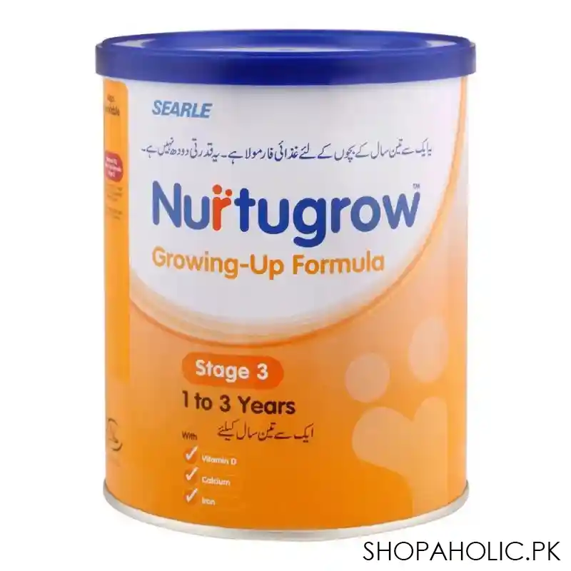 searle nurtugrow growing up formula stage 3, for 1 to 3 years, tin 400g main image