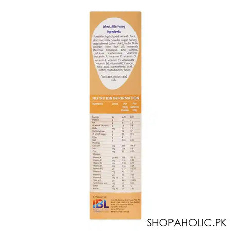 Searle Prep-Up Baby Cereal Wheat Milk & Honey 175gm - Image 3