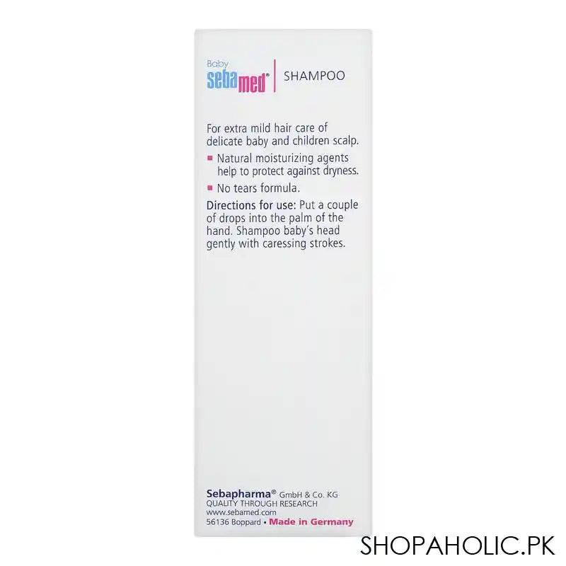 Sebamed Baby PH 5.5 Clinically Tested Shampoo With Camomile, For Delicate Scalp , 150ml - Image 4