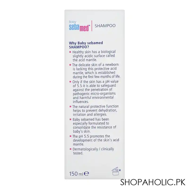 Sebamed Baby PH 5.5 Clinically Tested Shampoo With Camomile, For Delicate Scalp , 150ml - Image 3