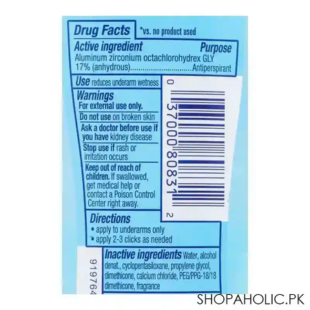 secret out last sweat & odor ph balancing minerals unscented 48h clear gel deodorant, for women, 73g image3