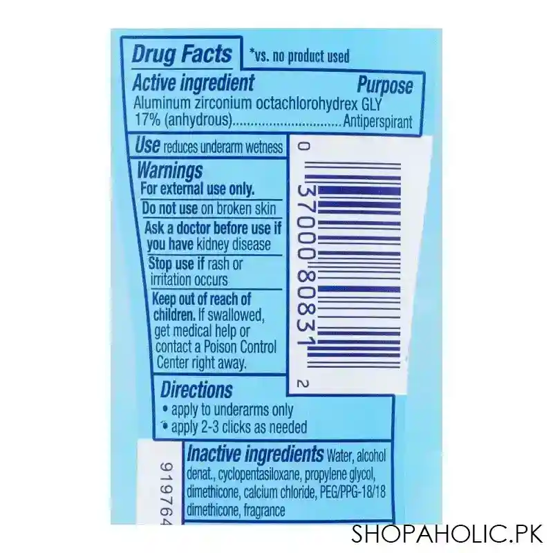 secret out last sweat & odor ph balancing minerals unscented 48h clear gel deodorant, for women, 73g image3