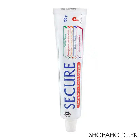 Secure Baking Soda + Fluoride Freshmint Toothpaste, 100g - Main Image