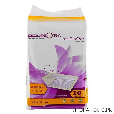 secure xtra under pads, 60 x 90 cm, 10 pack main image