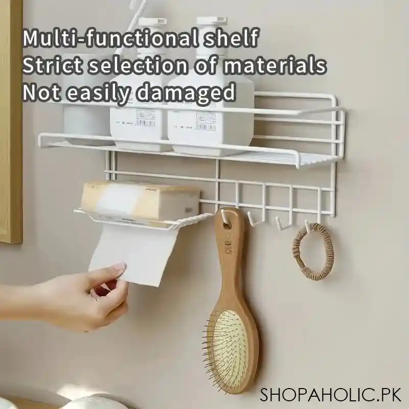 self adhesive caddy shelf with hook image4