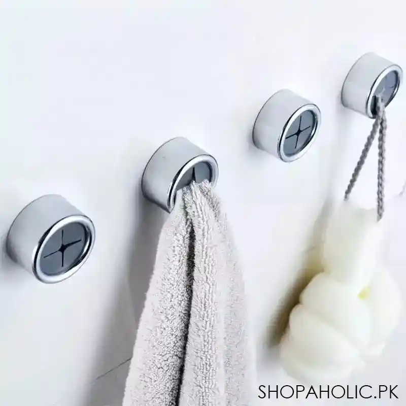self adhesive round towel holder main image