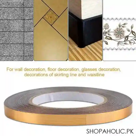 self adhesive tile sticker tape for floor and wall (50 meters) image3