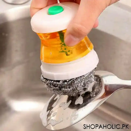 self dispensing liquid soap wire brush main image