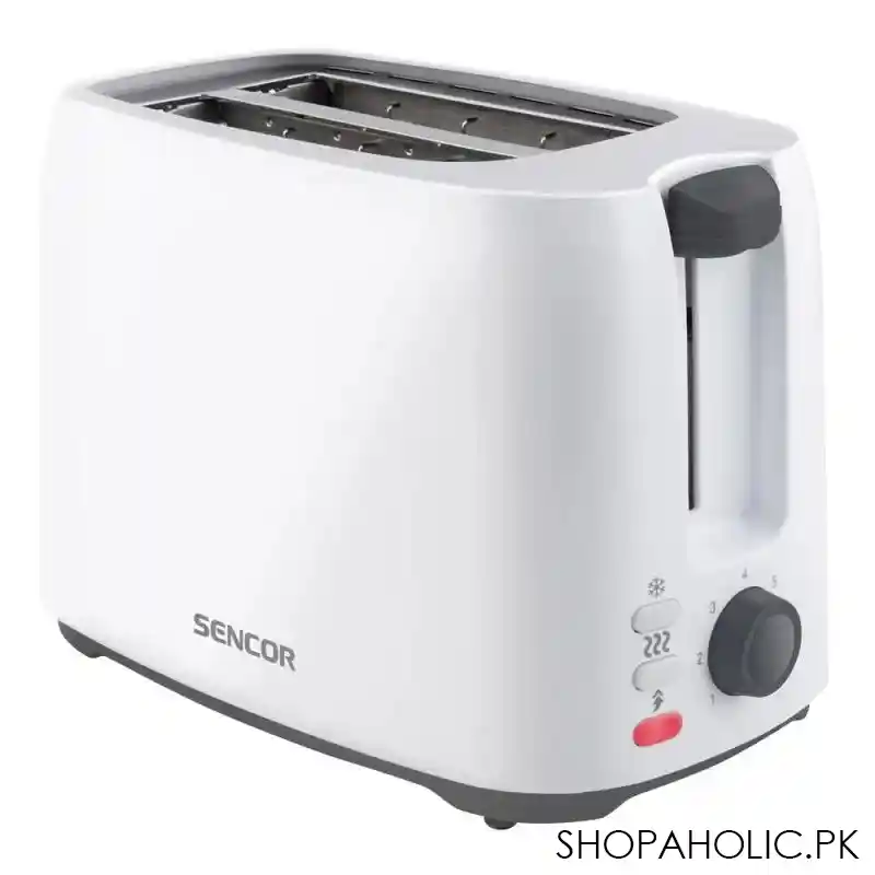 sencor electric toaster, sts 2606wh, 3 functions/7 browning levels, crumb tray for easy cleaning, 750w main image