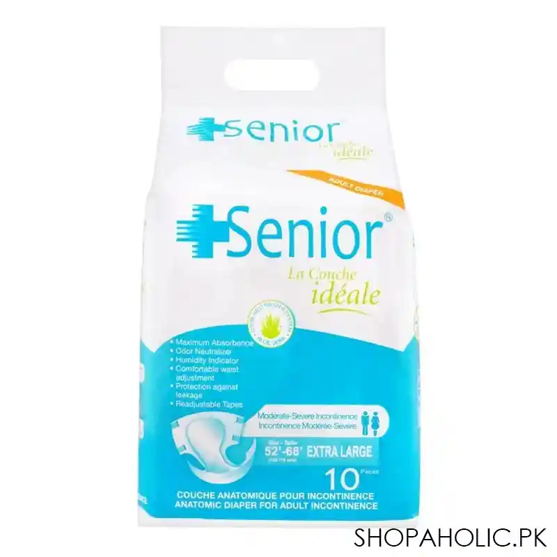 senior adult diaper 132cm 172cm, extra large, 10 pack main image