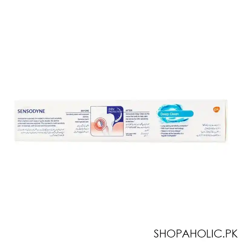 sensodyne deep clean toothpaste, 100g image4