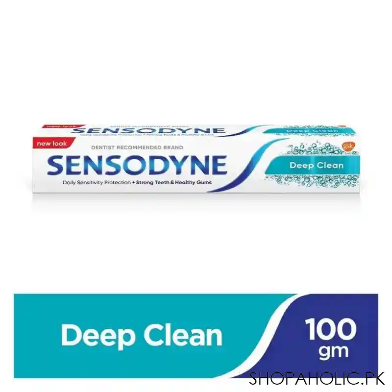 sensodyne deep clean toothpaste, 100g main image