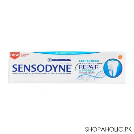 sensodyne extra fresh advanced repair & protect toothpaste, 75ml image3