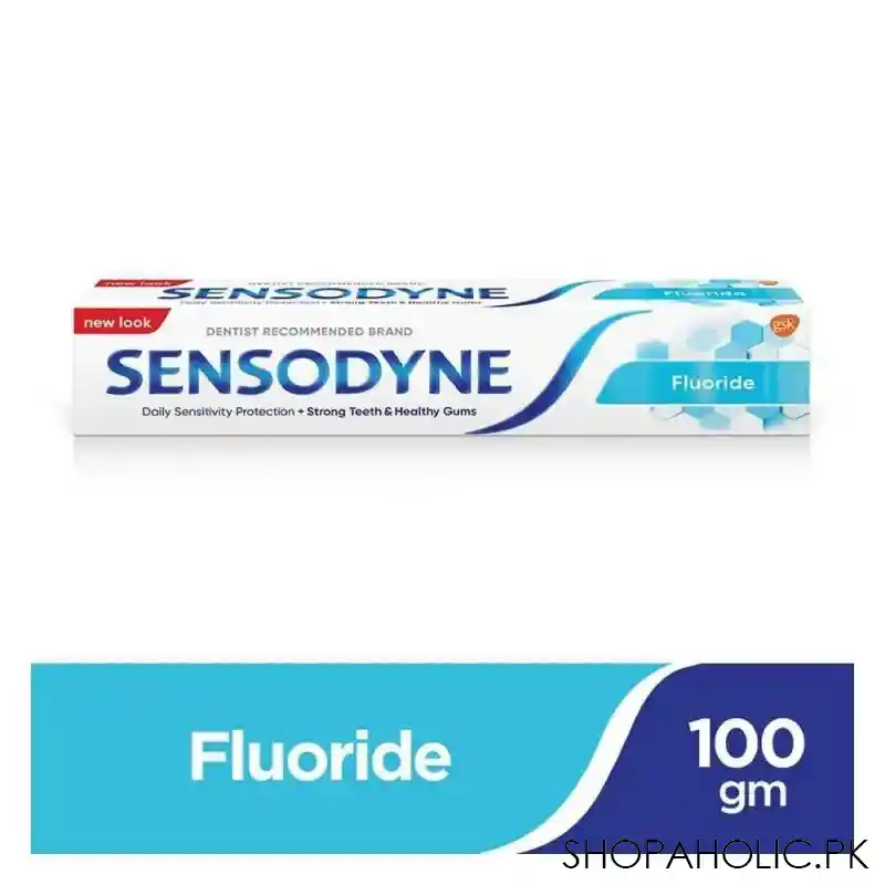 sensodyne fluoride toothpaste, 100g main image