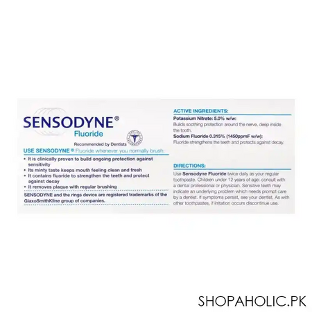 sensodyne fluoride toothpaste, 70g image5