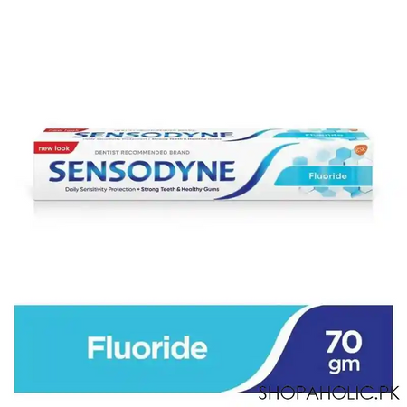 sensodyne fluoride toothpaste, 70g main image