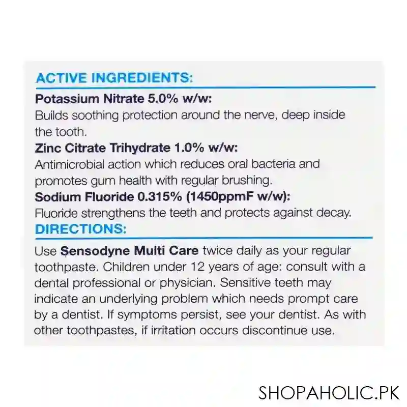sensodyne multi care toothpaste, 100g image6