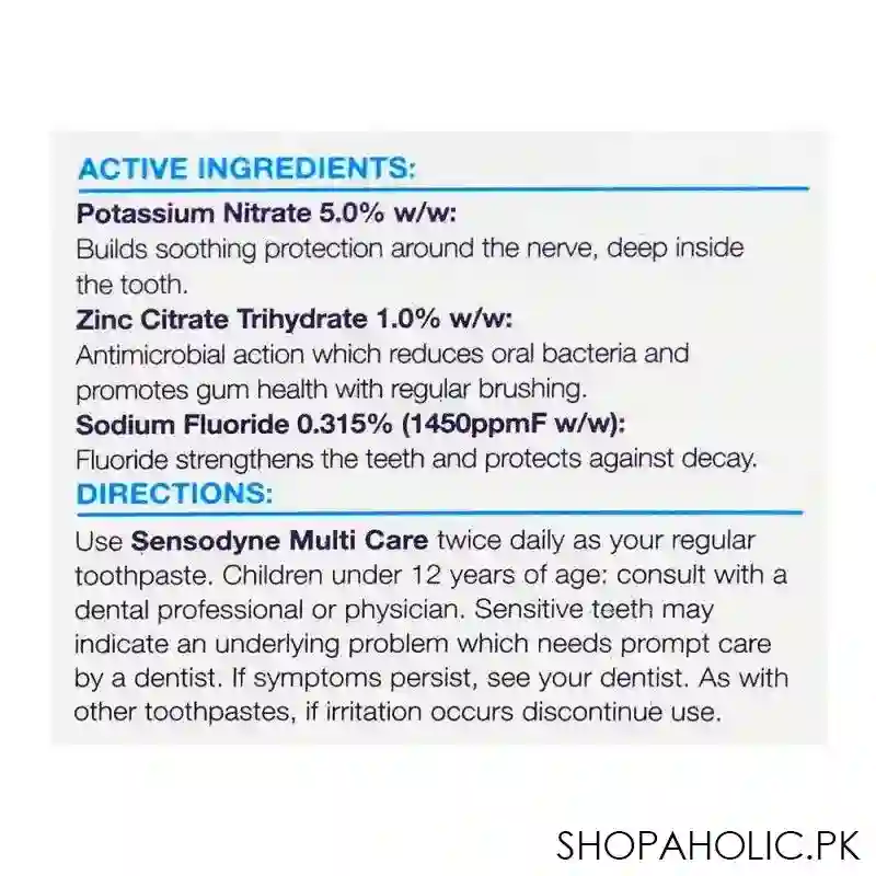 sensodyne multi care toothpaste, 70g image6