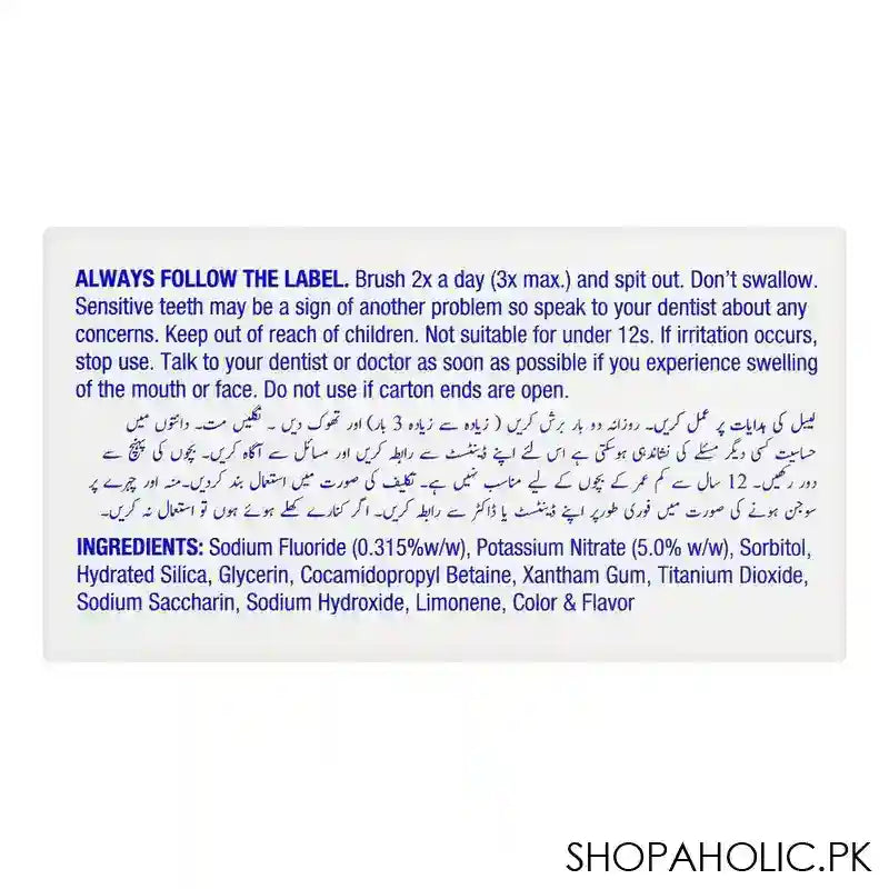 Sensodyne Original Toothpaste, 70g - Image 4